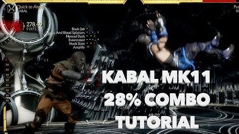 MK11 Kabal Combo TUTORIAL 28% EASY