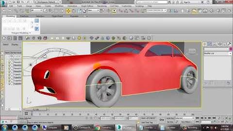 Tutorial on Modeling a BMW Car in 3dsmax ( Part 5)