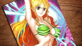 SPEED DRAWING NAMI SWAN - ONE PIECE - Desenhando Nami Swan
