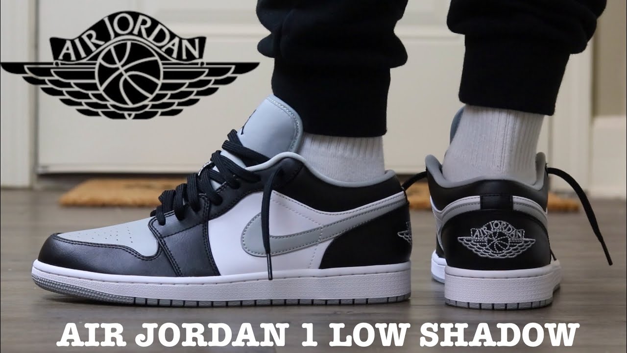 air jordan 1 low shadow on feet