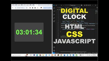 Build a Digital Clock Using JavaScript | Real-Time HTML, CSS & JS Project for Beginners