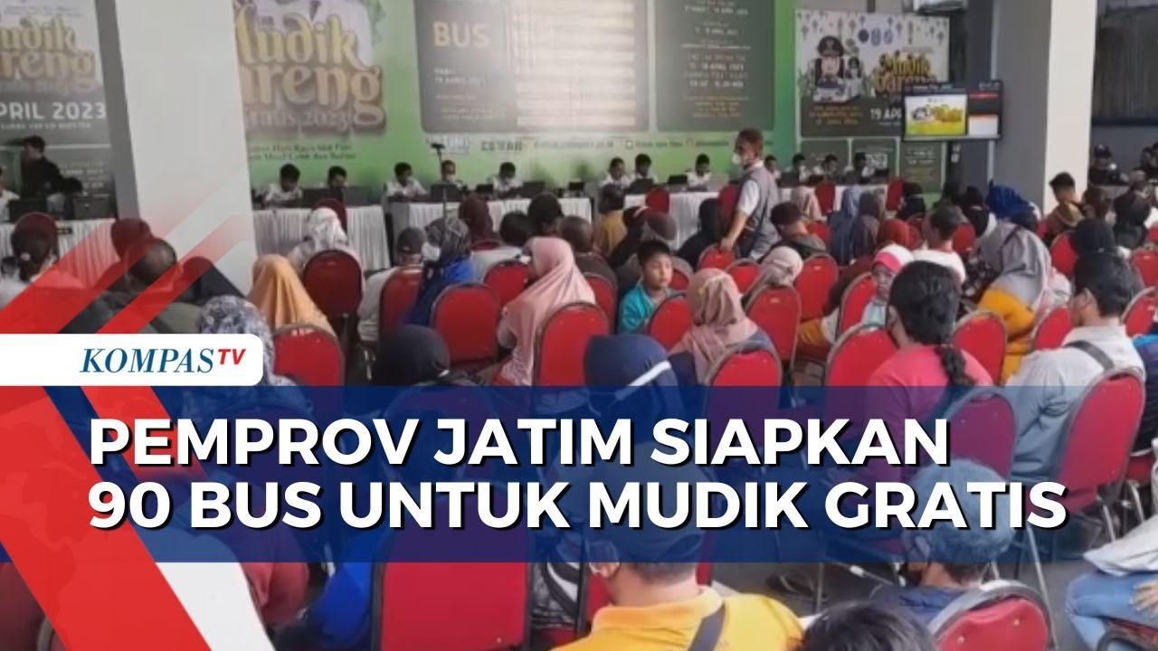 Pendaftaran Mudik Gratis Pemprov Jatim Baru Dibuka, 2.200 Kuota Tiket Online Langsung Ludes!