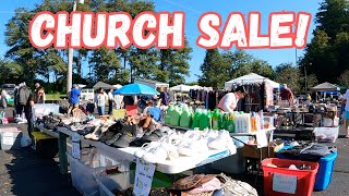 Finding DEALS At This Labor Day Weekend Church Flea Market Sale!