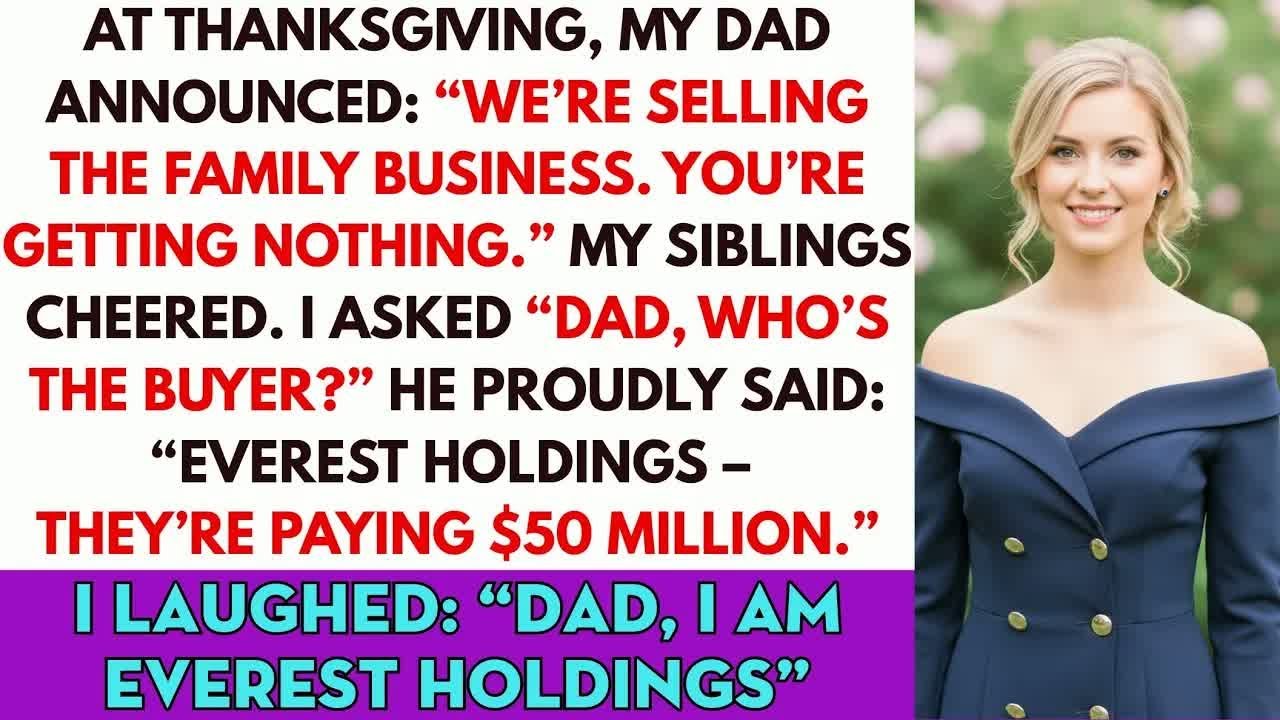 At Thanksgiving, My Dad Announced： ＂We're Selling The Family Business. You're Getting Nothing＂...