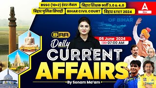 4 June Current Affairs 2024 | Monthly Current Affairs 2024 All Bihar Exams by Sonam Maam