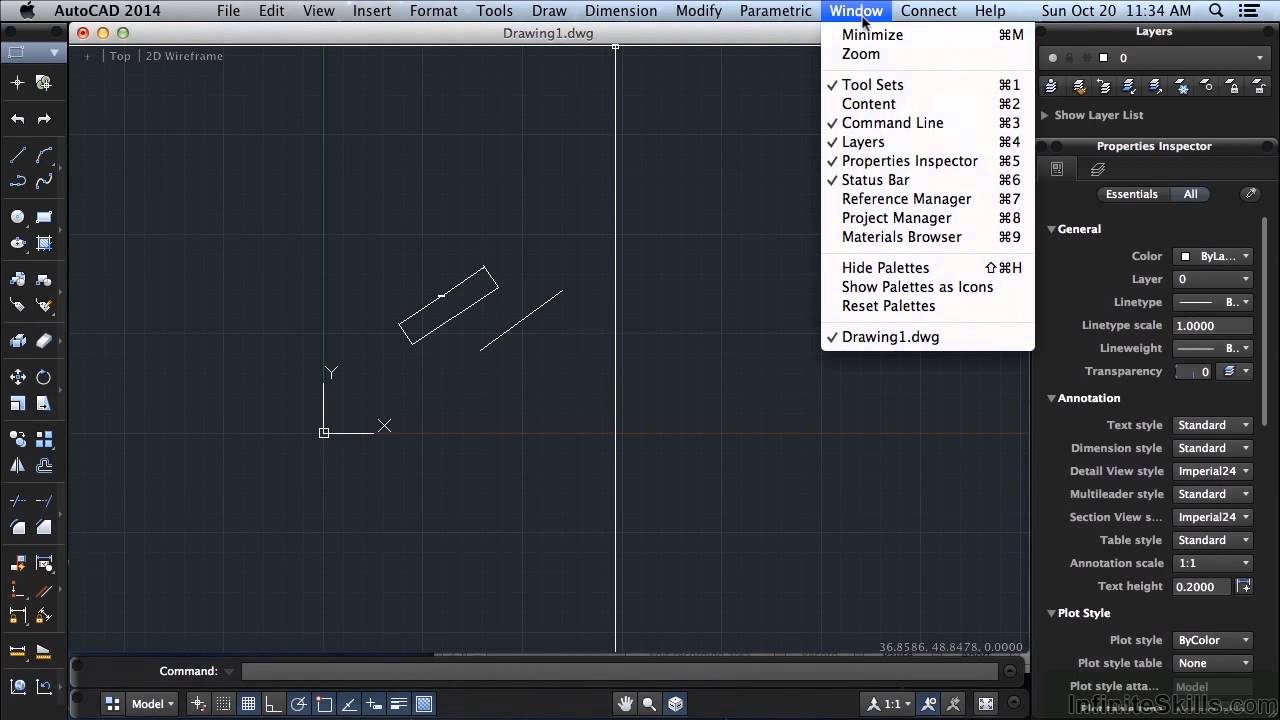 shortcut keys for autocad mac