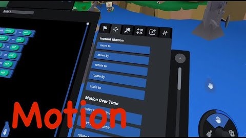 Facebook Horizon: Motion Tab