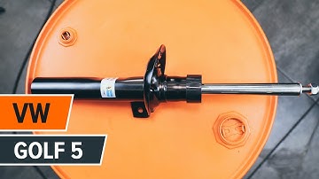 How to change a front shock absorber on VW GOLF 5 TUTORIAL | AUTODOC