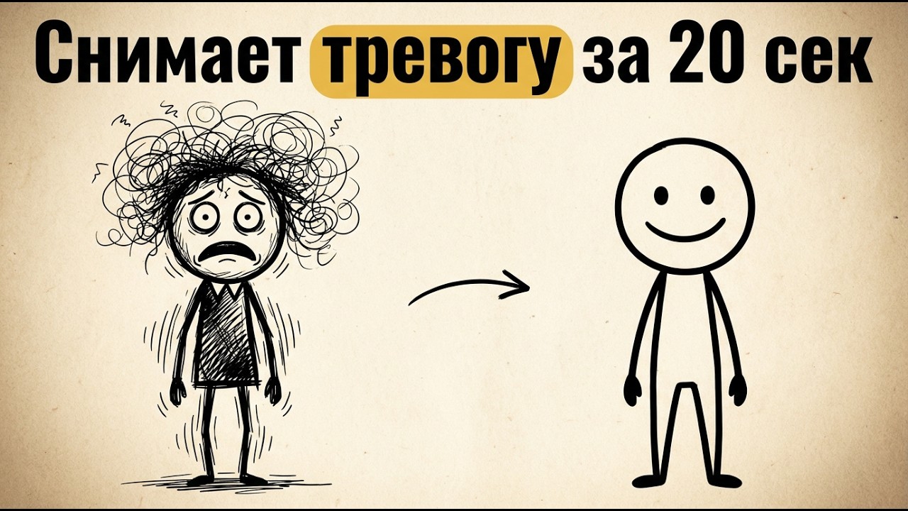 Этот трюк за 20 секунд мгновенно снимает тревогу (Сделай это прямо сейчас)
