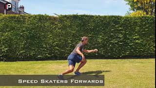 Bounding Speed Skaters Forwards Side View