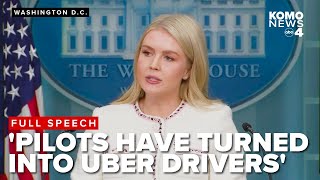 FULL PRESSER: 'Air traffic controllers forced to work as Uber drivers amid shutdown', Leavitt says