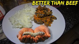 How to cook MOPANE WORMS/Matomana/Masonjha