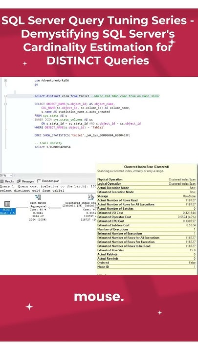 SQL Server Query Tuning Series- Demystifying SQL Servers Cardinality ...