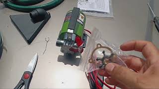 Harbor Freight 12 volt pump pumping from river to garden Part 1
