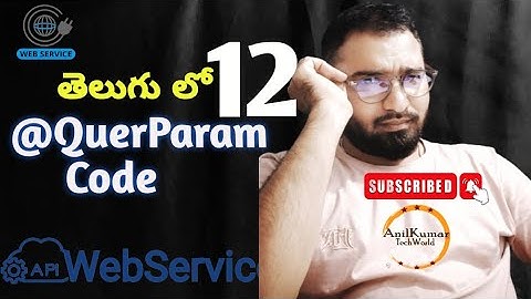RESTful Web Services (JAX-RS) @QueryParam-12 || Query Parameter code