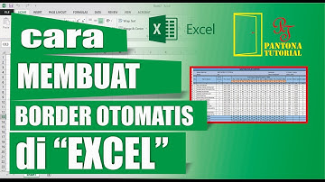 EXCEL || CARA MEMBUAT BORDER OTOMATIS | CONDITIONAL FORMATTING