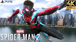 Marvel's Spider-Man 2 PS5 - Evolved Suit Free Roam Gameplay (4K 60FPS)