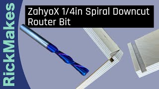 ZahyoX 1/4in Spiral Downcut Router Bit