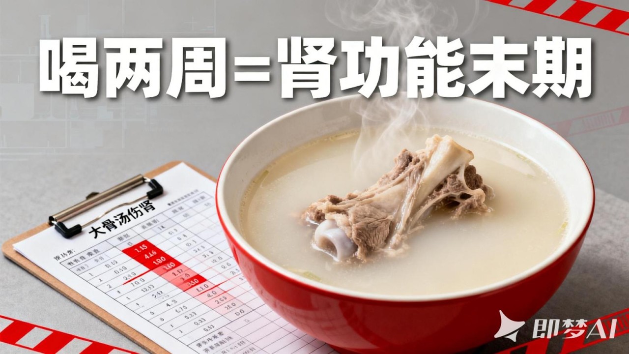 以為喝湯養生？這 5 種湯讓腎臟默默受傷，第一名居然是它！#洗腎#傷腎湯品#護腎#腎臟保健#大骨湯#藥膳湯