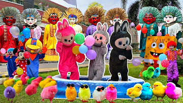 BALONKU!! LAGU ANAK POPULER VERSI ONDEL ONDEL BADUT - LAGU LABUBU BAHASA INDONESIA - ANAK AYAM PIYIK