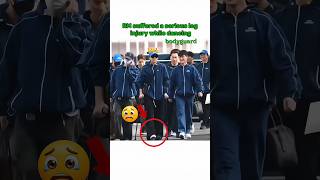 RM injured his leg while dancing 🥺#viralvideo #rm #shorts #ytshorts #shorts