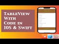 Table View Section Headers & Footers Programmatically (Swift-5,Xcode 13) - iOS Development