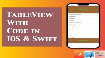 Table View Section Headers & Footers Programmatically (Swift-5,Xcode 13) - iOS Development