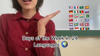 ASMR | Days of the Week in 24 Languages 🌍