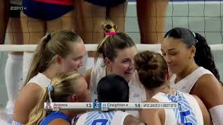 Creighton Volleyball Highlights vs. Arizona - 9/4/26