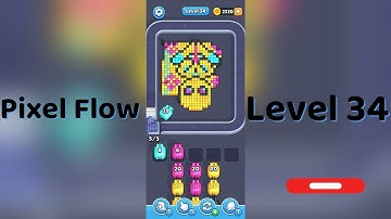 🎮 Pixel Flow Level 34 Walkthrough | Go Answer 🧩✨