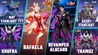 MLBB BIG UPDATE - GATOT STARLIGHT, ALUCARD LEGENDS REVAMPED,RAFAELA LUNAR FEST,KHUFRA SPECIAL & MORE