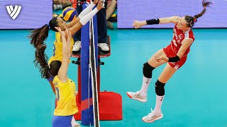 Turkey's Eda Erdem spikes with POWER! | VNL 2018 | Highlights Volleyball World