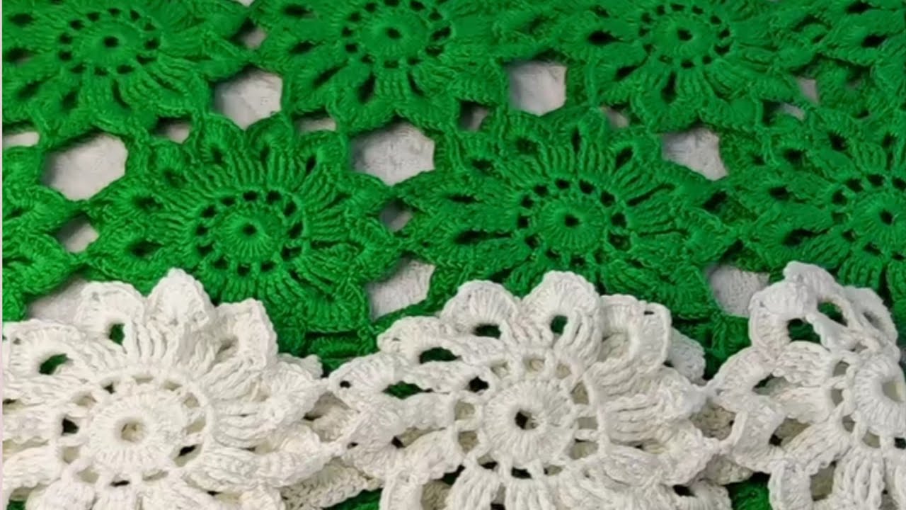How to Crochet a Beautiful Floral Pattern For Blanket, top and scarf #crochetstitch 