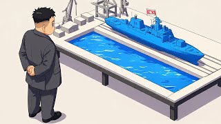 North Korea’s $500 Million Warship Sinks in 7 Minutes! Kim Jong-un’s Launch Disaster 😱🚢