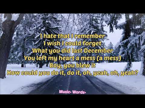 Ariana Grande- Last Christmas (#Lyrics, #текст #песни, #караоке)