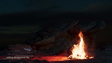 Campfire. A Houdini pyro sim