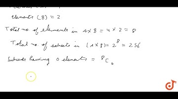 Let
  A and B be two sets containing four and two elements respectively. Then the
  number of...