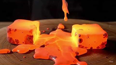 Lava slime 🔥🥵 #asmr #ai #asmrsounds #veo