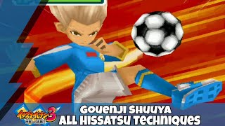 Gouenji Shuuya - All Hissatsus Techniques Inazuma Eleven 3 The Ogre