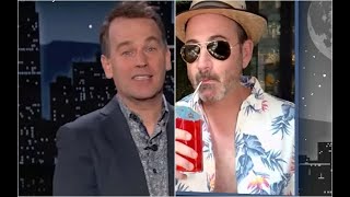 COVID-Stricken Jimmy Kimmel Shares Boozy Sick-Day Update With Bewildered Guest Host