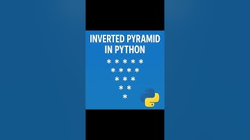 Inverted Pyramid in Python 🐍 – Easy Code! #programmerchandra #python #pythonshorts #coding