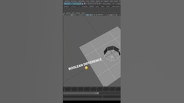 How to Model with Boolean Difference in Maya 🫢 #shorts