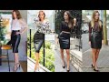 most beautiful and stylish leather mini skirts for classy women & girls