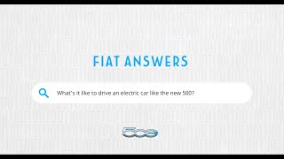 Fiat - New 500 Electric | Driving an electric car