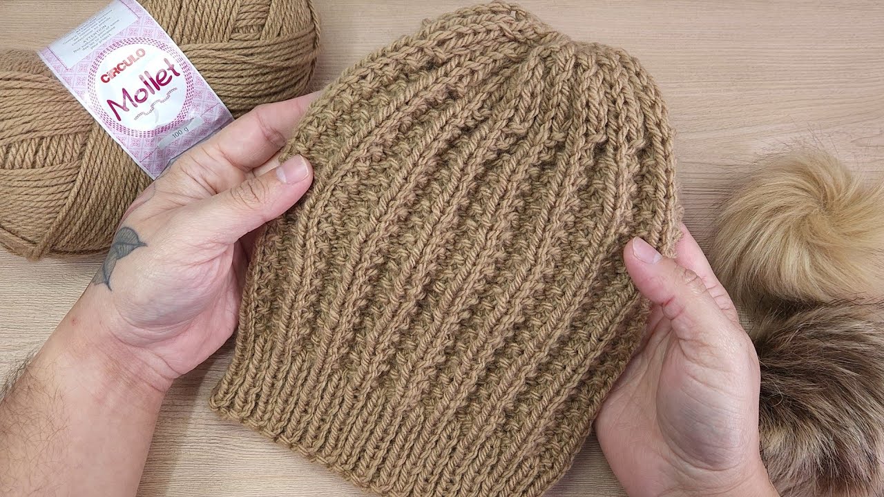 Невероятно! Вязание шапки для женщин и мужчин - приходите учиться! @RafaelNoggDIY