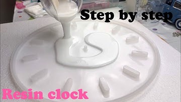 #38 Gorgeous Blue & White Resin Clock/Step By Step For Resin Beginners/Inspiration Resin Art by Anna