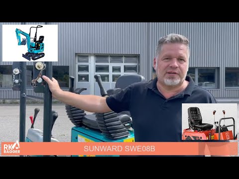 Update New Minibagger aus China. Der Sunward SWE08B im Vergleich zu Schwabenbagger SB800.