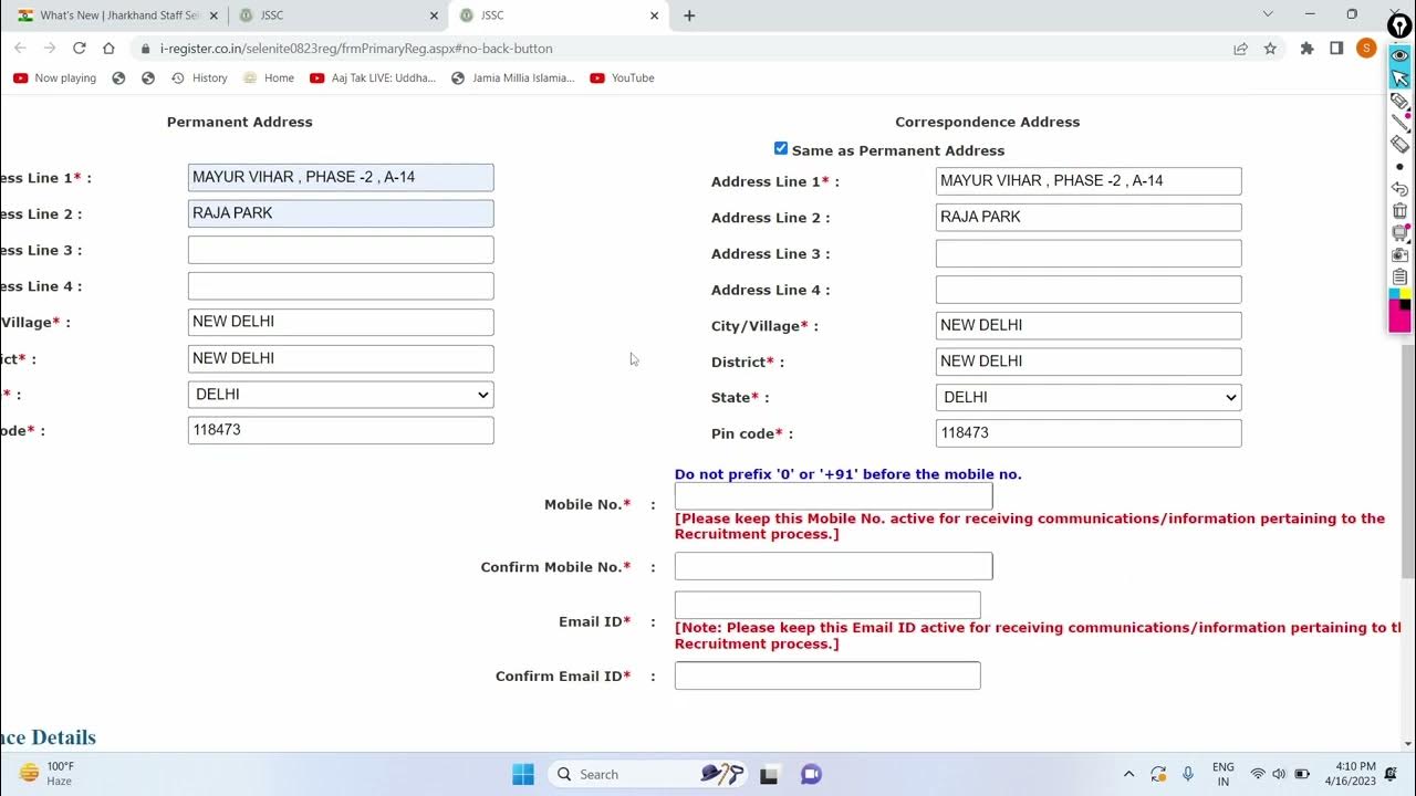 Jharkhand Lab Assistant Form Fill UP 2023 689+ Posts Step By Step