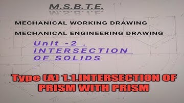 Type A. 1.1) Intersection of solids PRISM WITH PRISM (AXES BISECT)