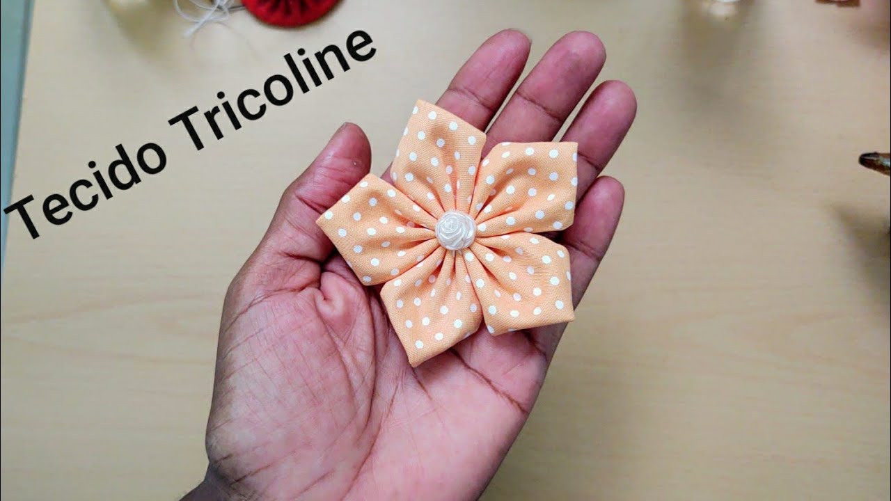 Flor de Tecido Tricoline, Sandra Monteiro